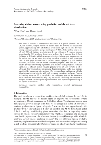 Improving student success using predictive models | Teaching Resources