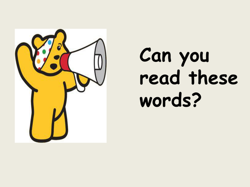 Pudsey tricky words powerpoint
