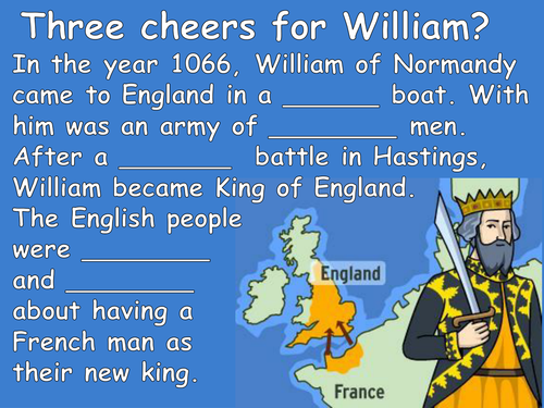 Three cheers for William the Conqueror?
