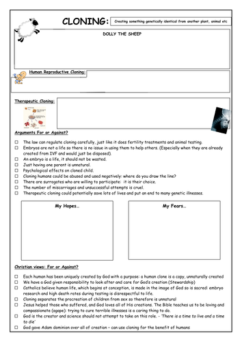 Cloning | Teaching Resources