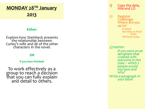 Speaking and Listening Projects For GCSE