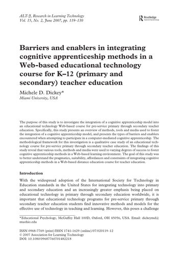 Barriers and enablers in integrating methods
