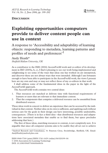Exploiting opportunities computers provide