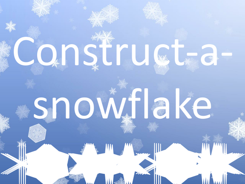 Construct-a-snowflake