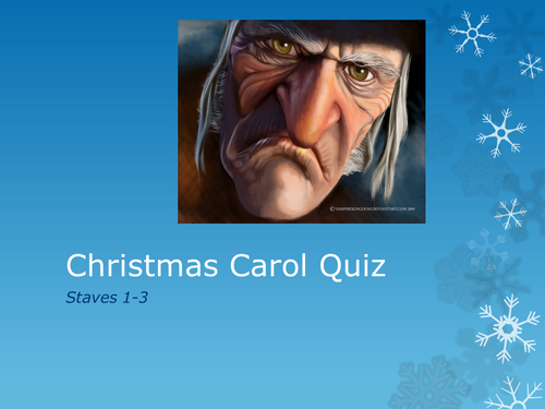 A Christmas Carol: Pub Quiz