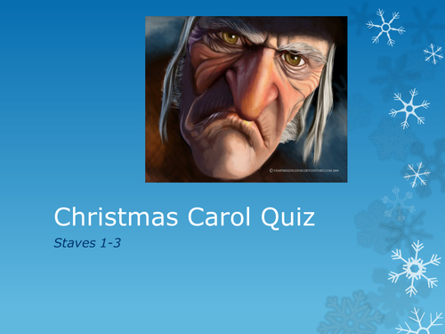 A Christmas Carol Pub Quiz Teaching Resources