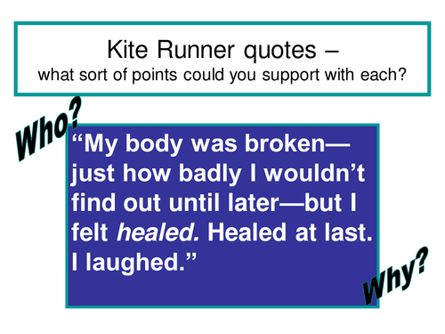 Kite Runner quote revision