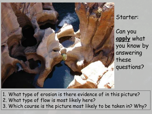 OCR 'B' Rivers - characteristics downstream