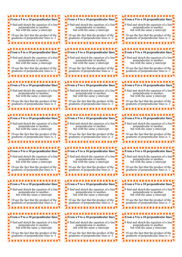 Equations of lines: perpendicular lines | Teaching Resources
