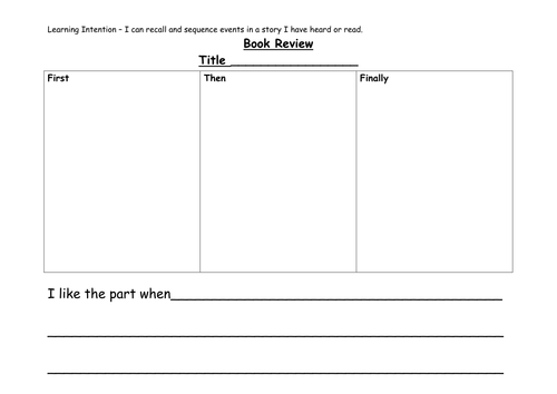 Book Review template