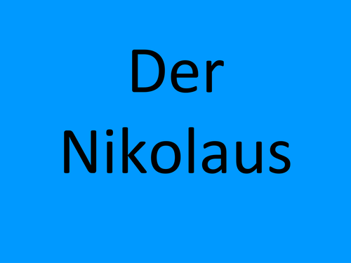 Der Nikolaus