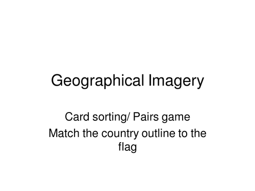 Maps and flags skills starter