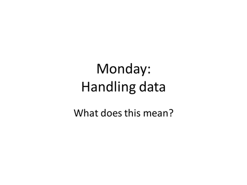 Handling data