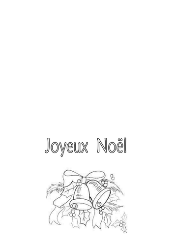 Une carte de Noël