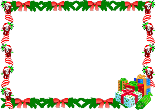 Christmas Themed Lined paper and pageborders