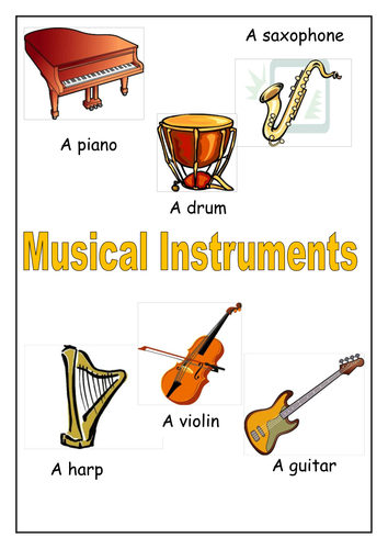 Musical Instruments – Music Classroom Poster Display Pack by - UK ...