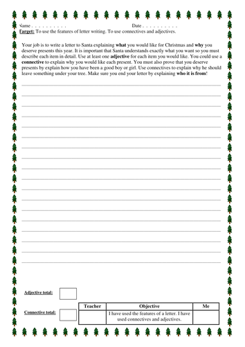 Christmas Letter to Santa