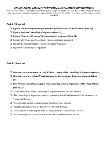 Teleological argument essay questions picture