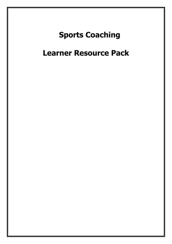 ALL IN ONE SPORTS COACHING - TUTOR & STUDENT  BOOK