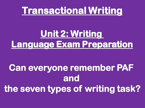 Informal Letter Writing