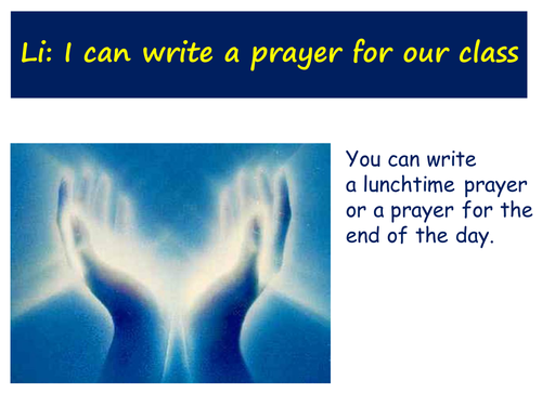 Write a class prayer