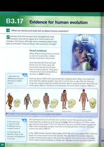 Evidence for Evolution