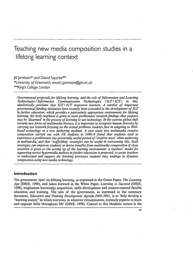 Teaching new media composition studies