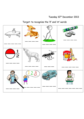 phase tes phonics worksheets 5 LF 4 NT Phase Teaching  endings and  by worksheet joop09