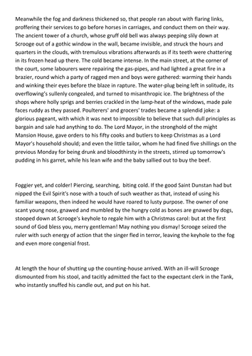 A Christmas Carol - Analysis