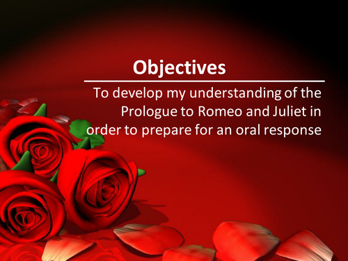 Romeo & Juliet - Prologue Analysis