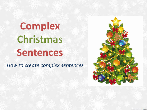 Complex Christmas Sentences