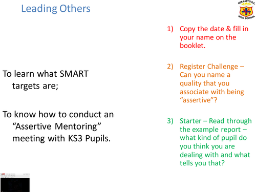 Lesson on How to Mentor Pupils