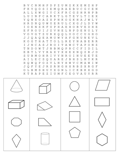 Shape Word Search