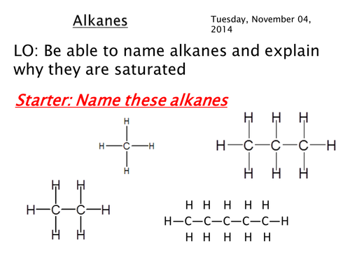 AQA C1 Alkanes Lesson 2 | Teaching Resources
