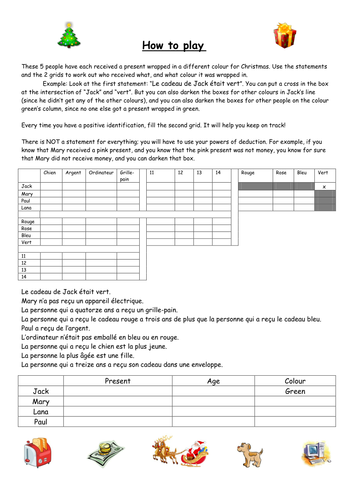 Logic puzzle | Teaching Resources