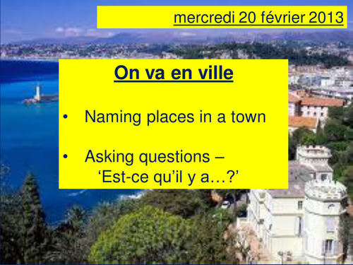 En ville | Teaching Resources