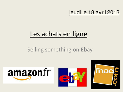 Les achats en ligne  Teaching Resources