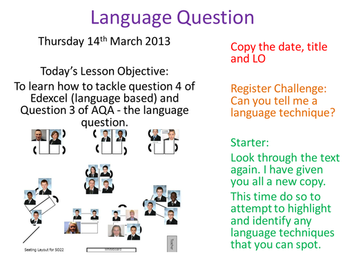 Edexcel IGCSE & AQA Lang - Dual Scheme lsns -18