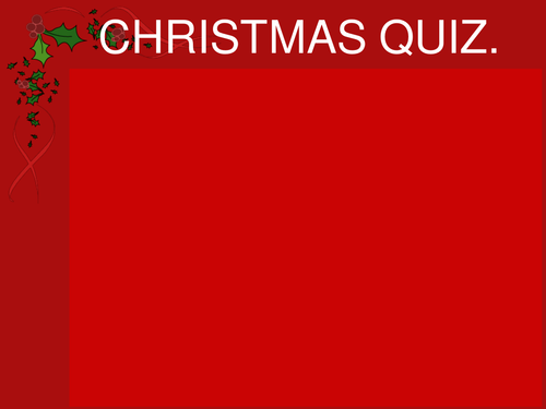 Christmas Quiz with answers