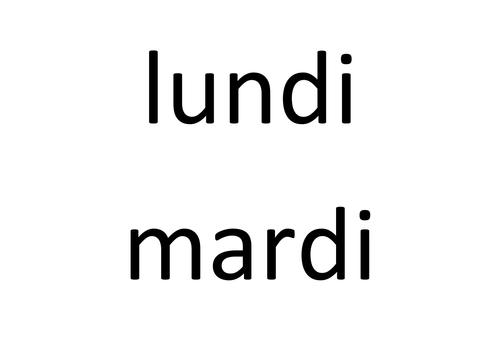 Perpetual calendar - French