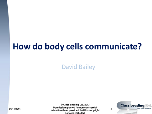 Cell communication - graded questions