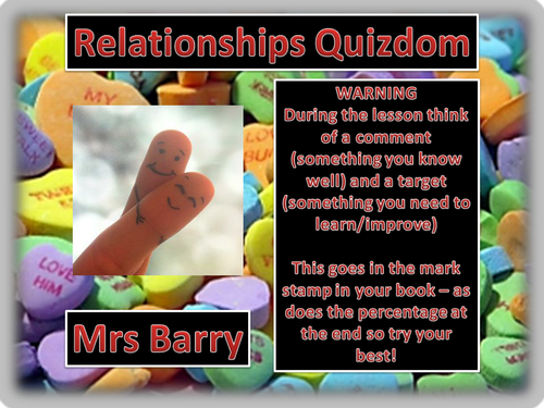 Relationships Quiz (WJEC)