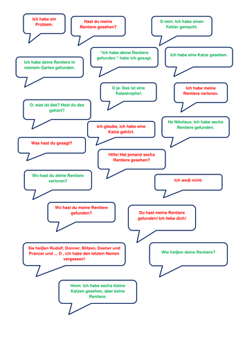 Ich habe meine Rentiere verloren