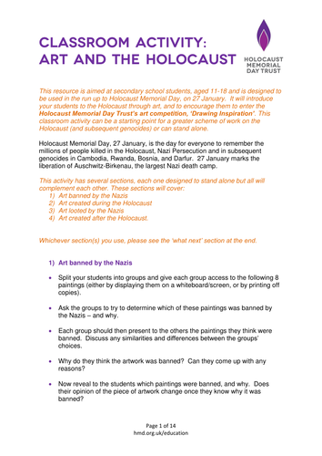 Art and the Holocaust