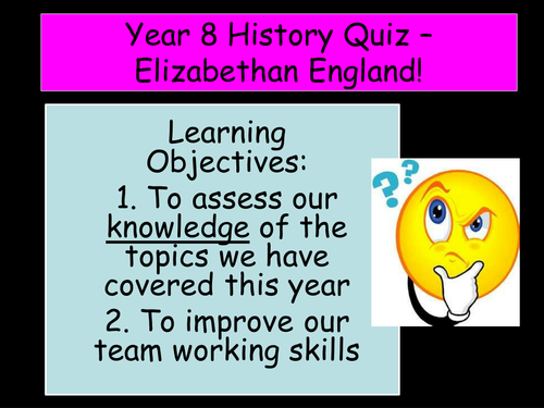 Elizabethan England - Quiz