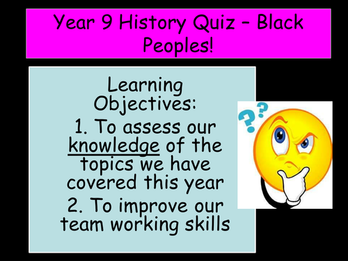 Slavery and Civil Rights -  Quiz