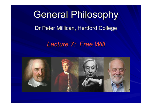 General Philosophy Lecture 7 Slides