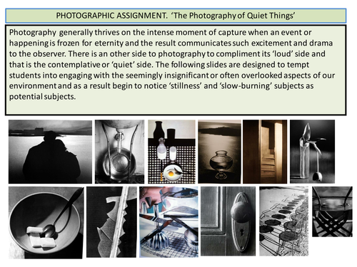 The Photography of Quiet Things KS4 GCSE