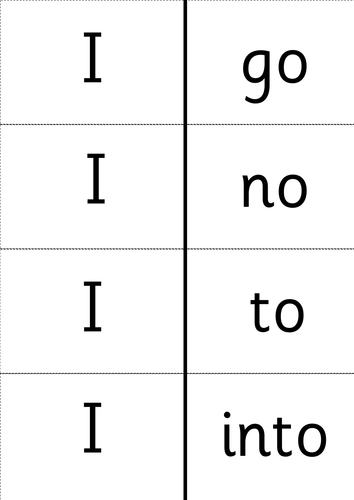 Phase 2 & 3 Tricky Word Domino Cards