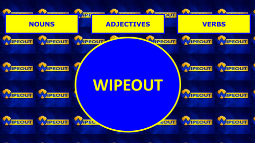 Nouns Adjectives Verbs  Wipeout Starter
